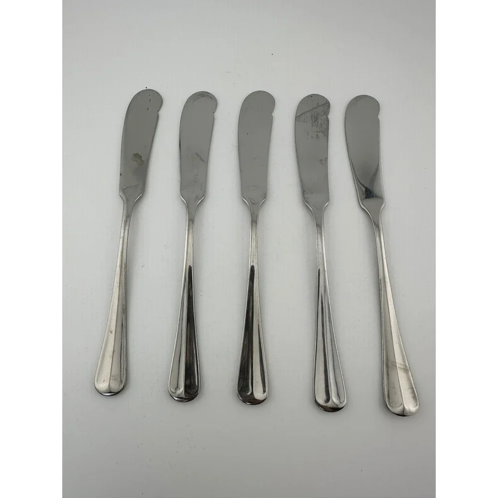 Vintage Gran Royale Stainless Steel Butter Cheese Spreaders knives‎ Set of 5